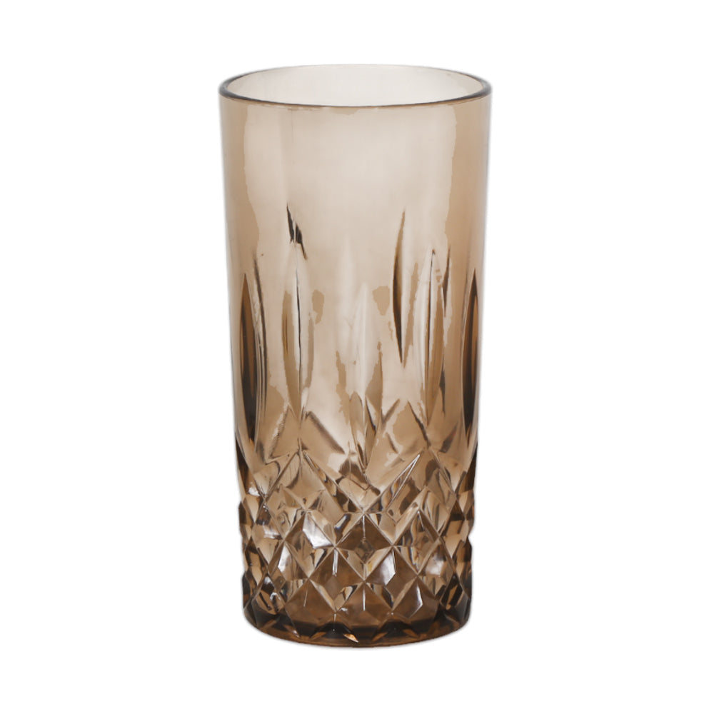GLASS ACRYLIC DIAMOND CUT AC103-08 BROWN (Pack 6) Default Title - MamasJan Crockery