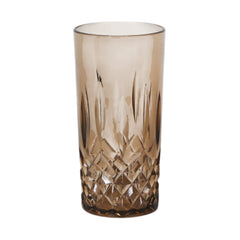GLASS ACRYLIC DIAMOND CUT AC103-08 BROWN (Pack 6) Default Title - MamasJan Crockery