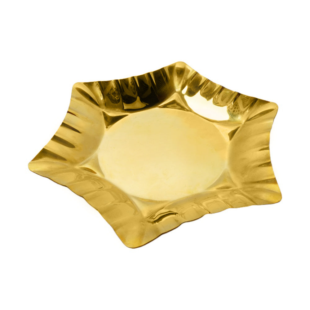 DISH SAUCE STEEL IR GOLD 7001-4 Default Title - MamasJan Crockery