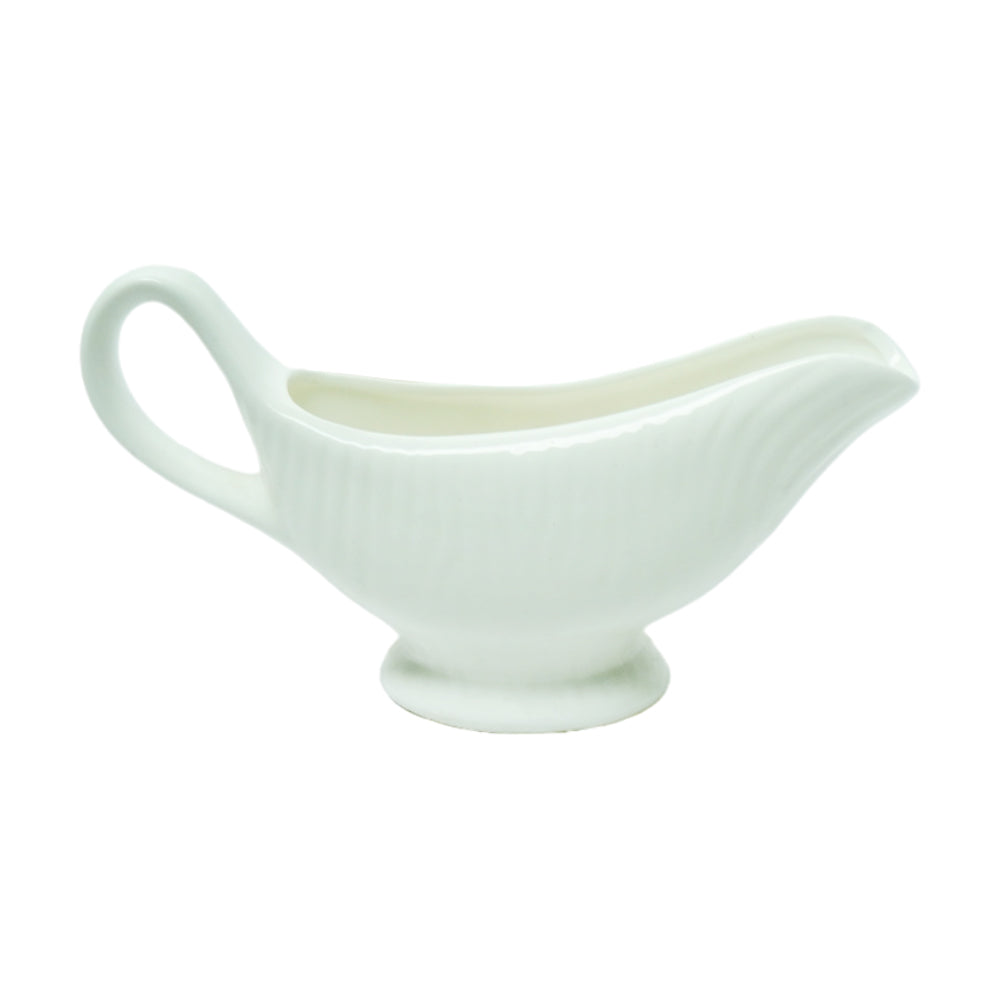 SAUCE BOAT PORCELAIN WHITE IR BS Default Title - MamasJan Crockery