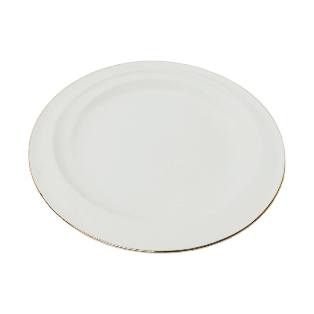 DISH PORCELAIN WHITE IR 10INCH A173 Default Title - MamasJan Crockery