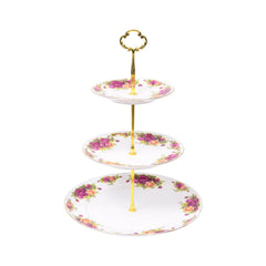 DISH CAKE MORE & MORE 3TIRE K8416 Default Title - MamasJan Crockery