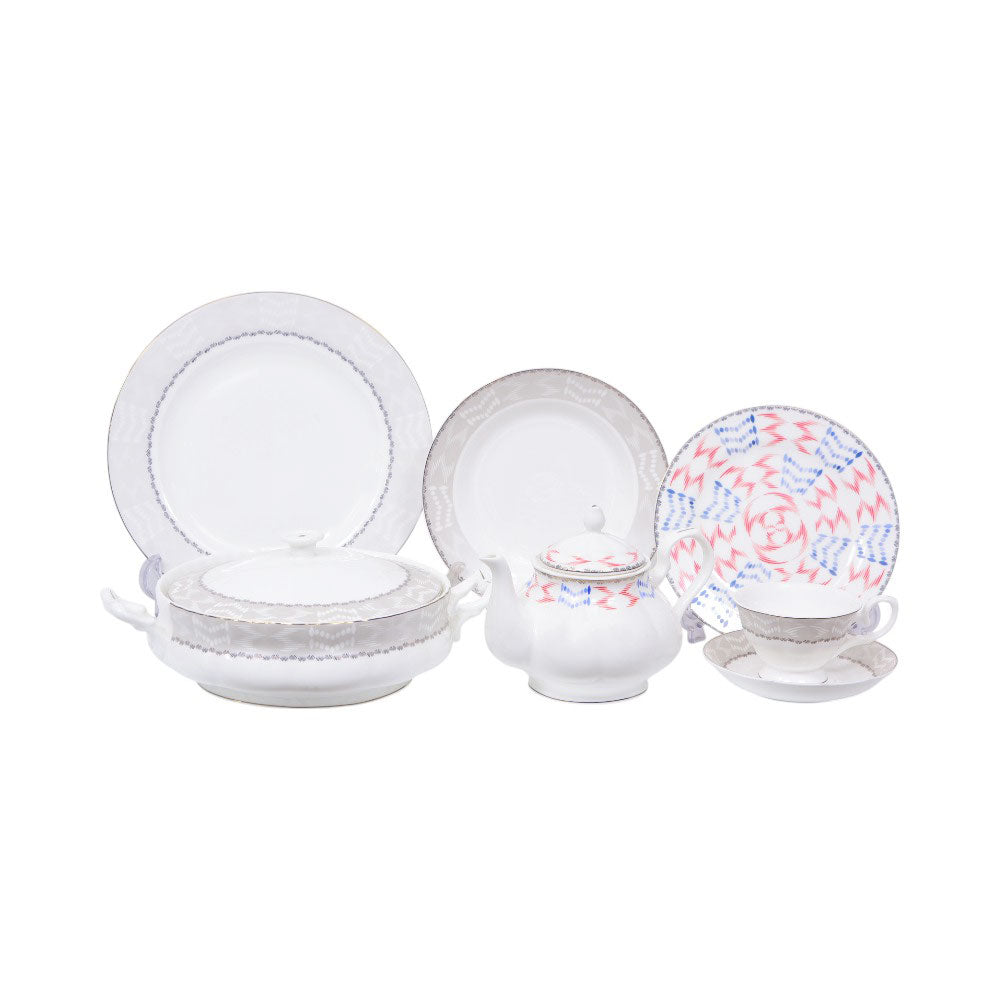 DINNER SET BONE CHINA 85PC YS004ET Default Title - MamasJan Crockery