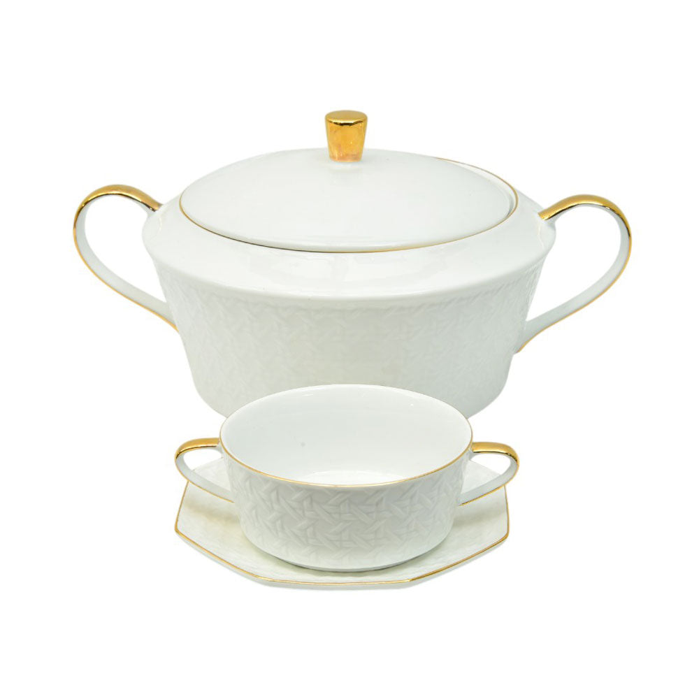 SOUP SET 21PC ROYAL BISTRO C24-21 Default Title - MamasJan Crockery