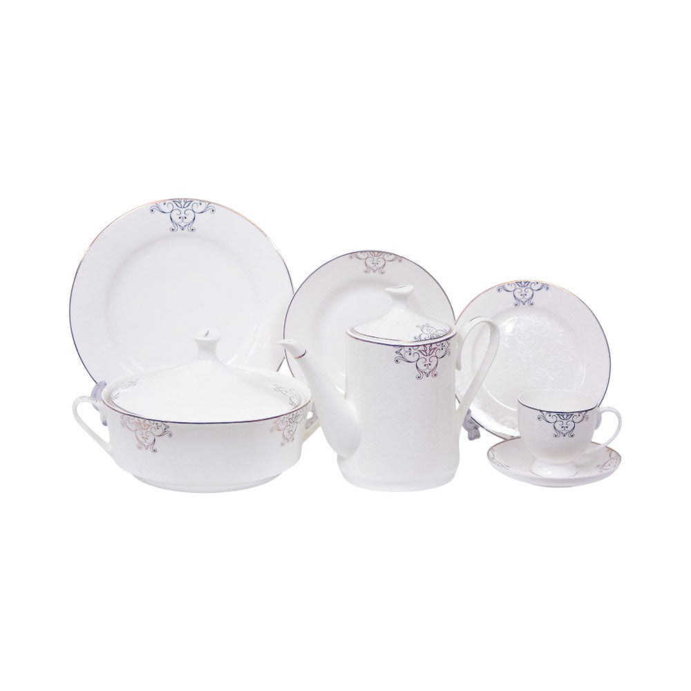 DINNER SET 85PC BONE CHINA TM068 Default Title - MamasJan Crockery