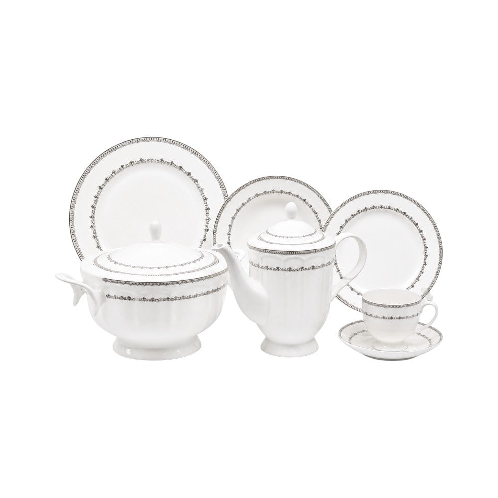 DINNER SET 61 PC BONE CHINA BJ-003 UC Default Title - MamasJan Crockery