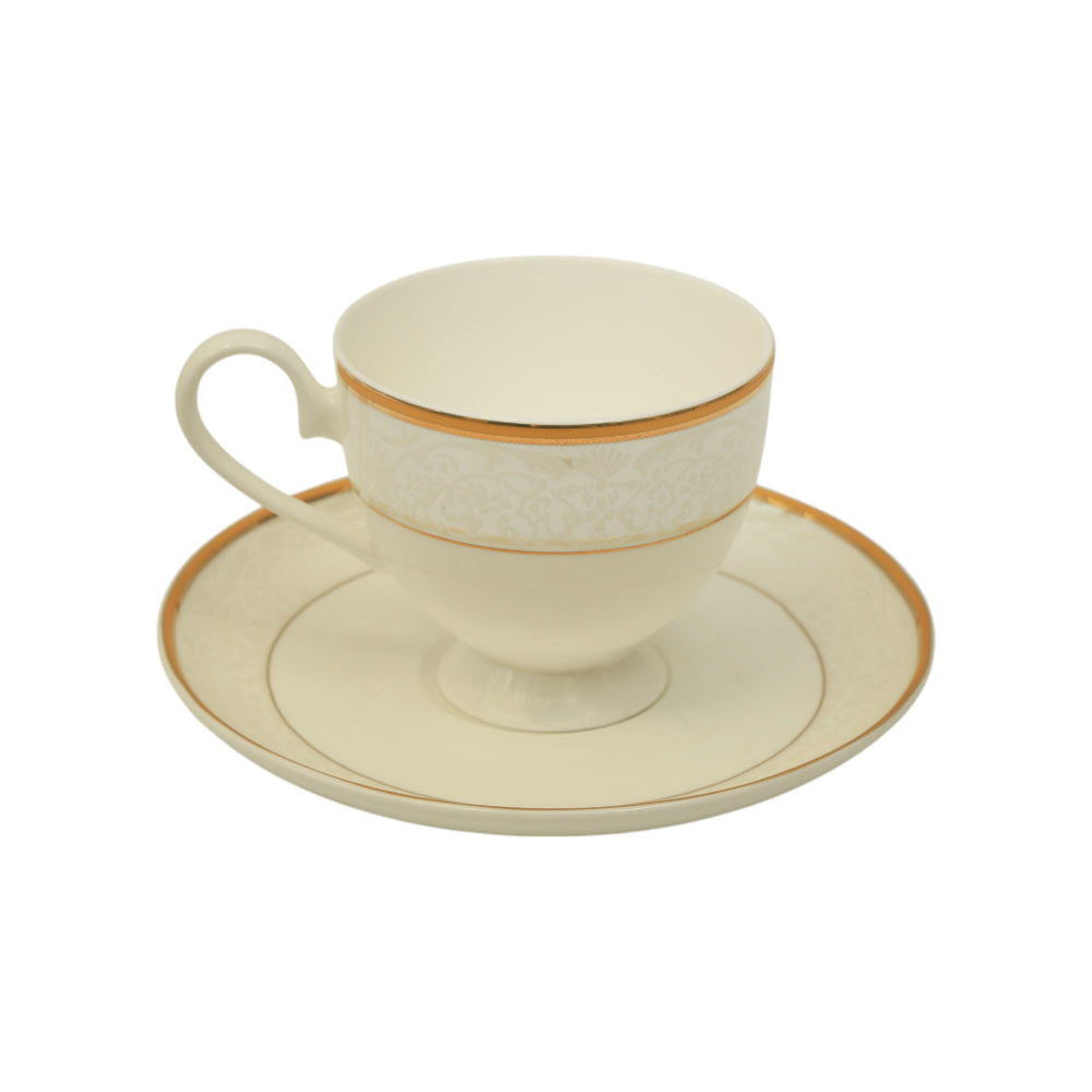 CUP & SAUCER BONE CHINA JOHN ADAMS C7 FT (Pack of 6) Default Title - MamasJan Crockery