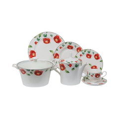 DINNER SET 89 PC BONE CHINA JOHN ADAMS H3-1FT Default Title - MamasJan Crockery