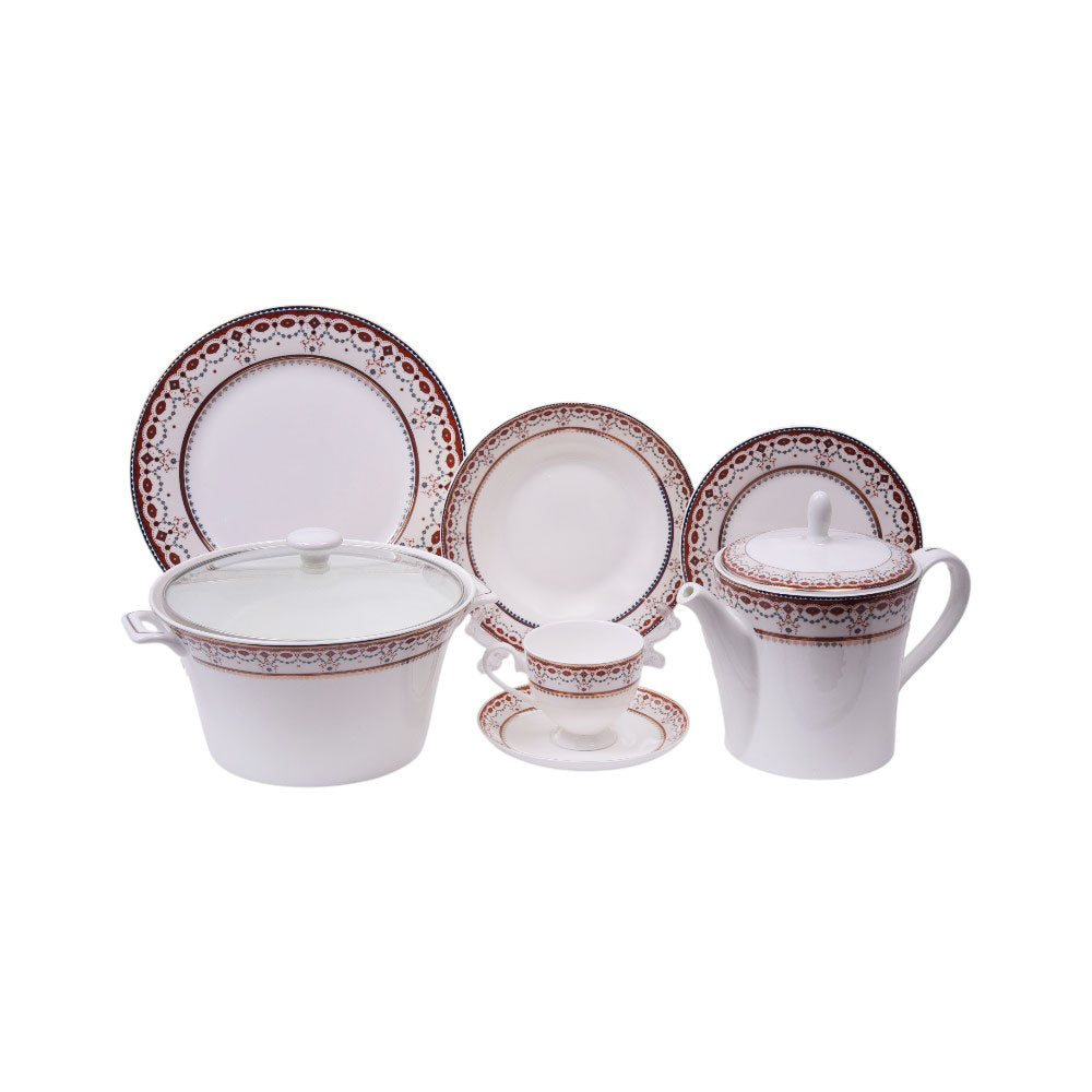 DINNER SET 89 PC BONE CHINA JOHN ADAMS H3-2FT Default Title - MamasJan Crockery