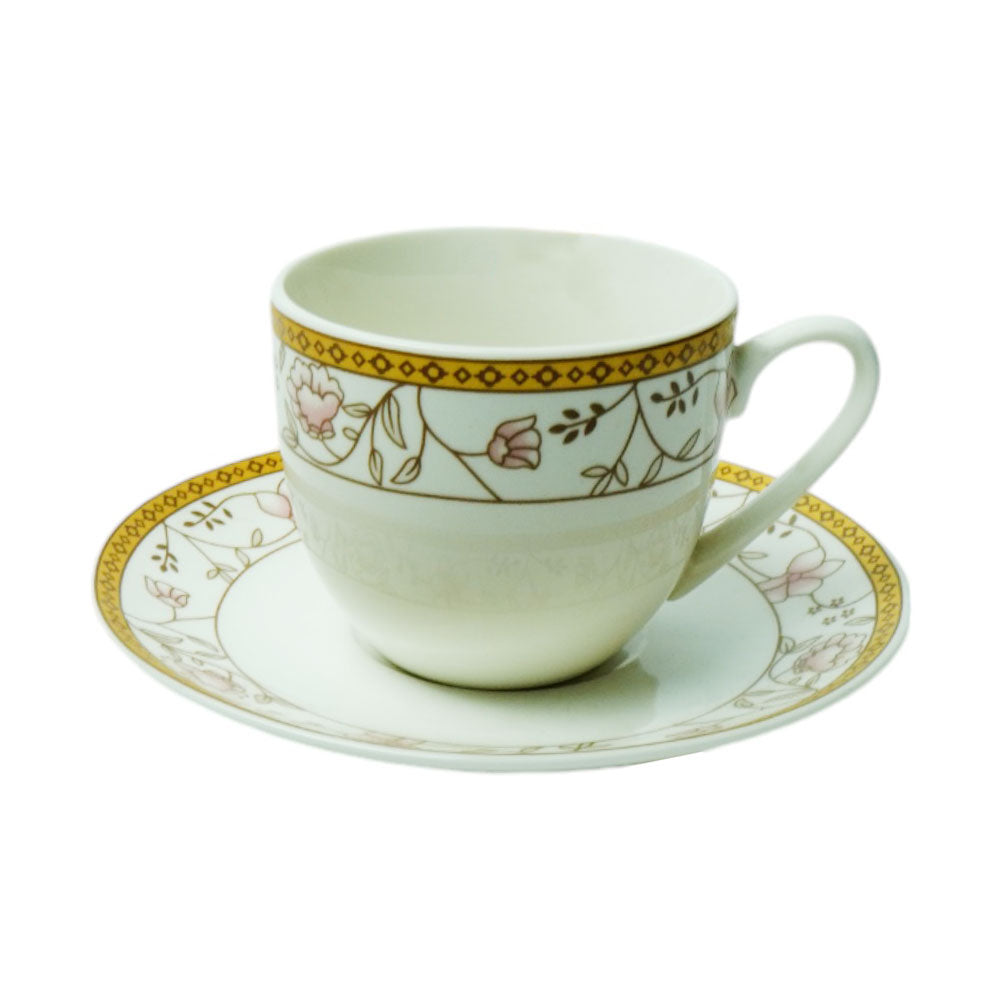 CUP & SAUCER BONE CHINA B05MT (Pack of 6) Default Title - MamasJan Crockery