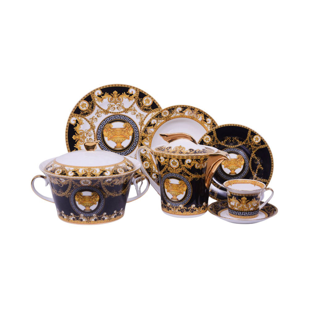 DINNER SET 85PC ROYAL BISTRO 85-666B Default Title - MamasJan Crockery
