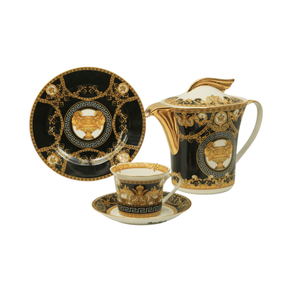 TEA SET 24PC ROYAL BISTRO 24-666B Default Title - MamasJan Crockery