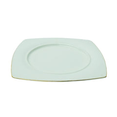 PLATE QUARTER WHITE PORCELAIN SQUARE 9INCH IR B Default Title - MamasJan Crockery