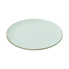 PLATE QUARTER WHITE PORCELAIN MOON EMBOSSED 7INCH IR Default Title - MamasJan Crockery