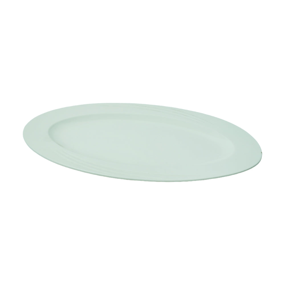 DISH WHITE PORCELAIN OVAL 18INCH IR Default Title - MamasJan Crockery