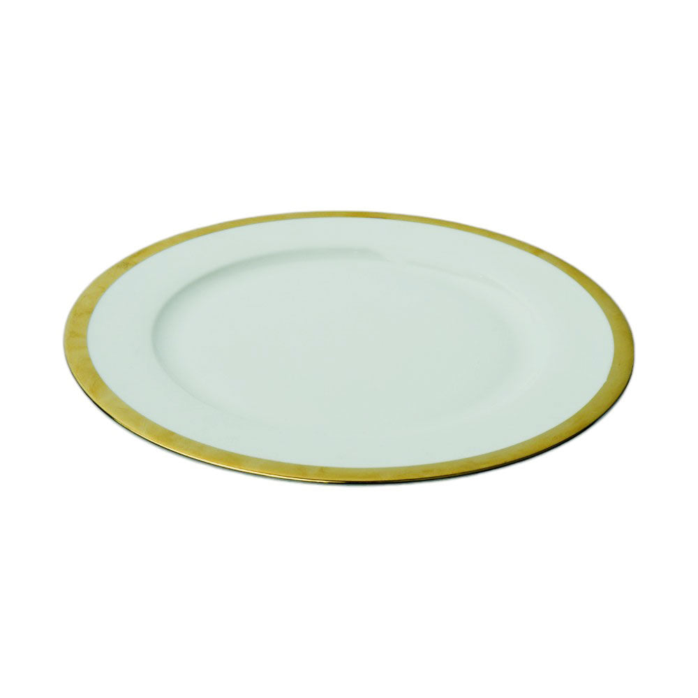 PLATE DINNER WHITE PORCELAIN ELECTRO 10.5INCH IR DD Default Title - MamasJan Crockery