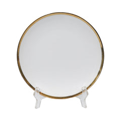 PLATE QUARTER WHITE PORCELAIN ELECTRO 8INCH IR HS-DD Default Title - MamasJan Crockery