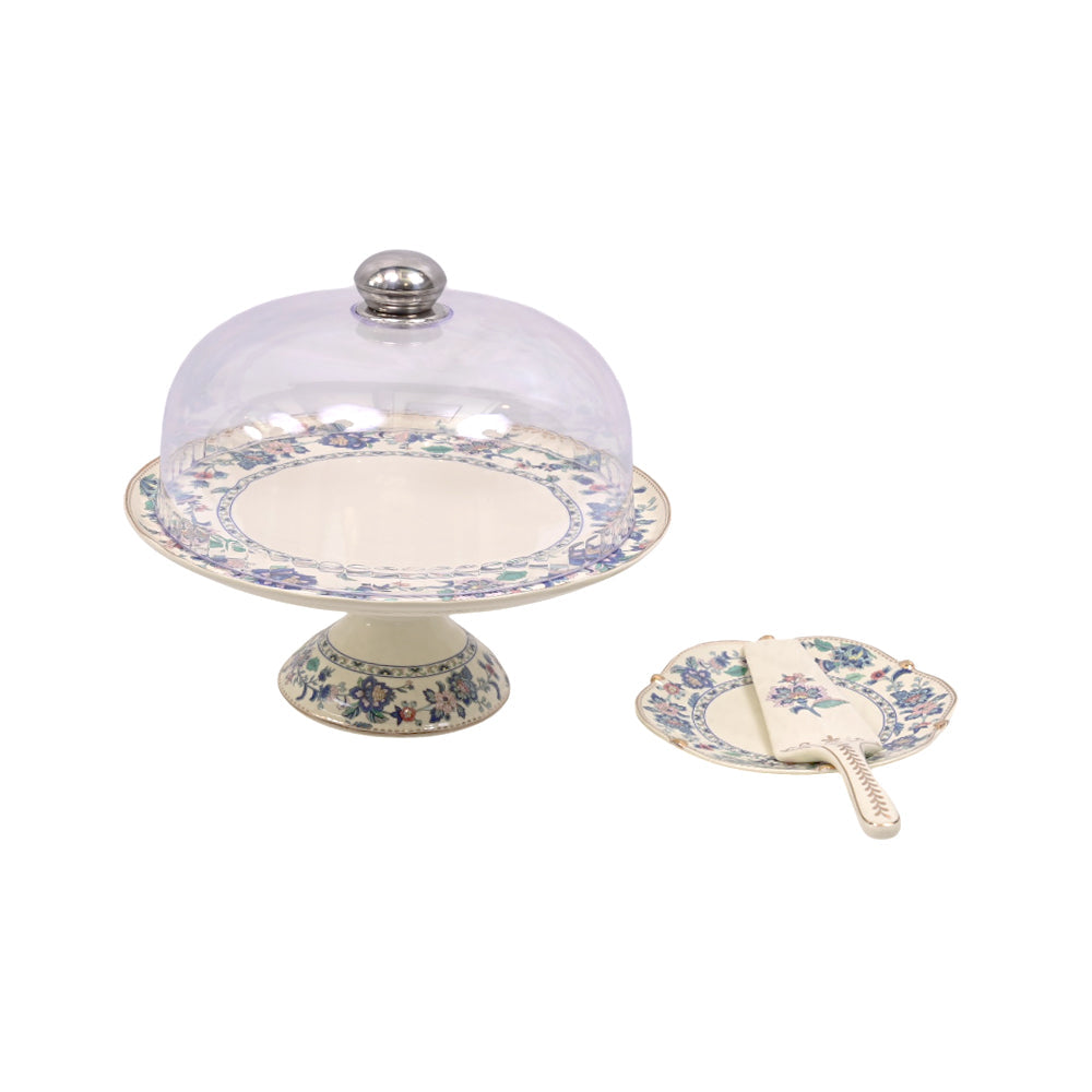 CAKE PLATE SET 9PC MORE & MORE KY6954 Default Title - MamasJan Crockery