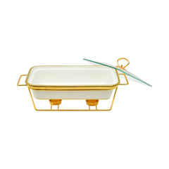 DONGA RECTANGULAR MORE & MORE CX3270A WHITE Default Title - MamasJan Crockery