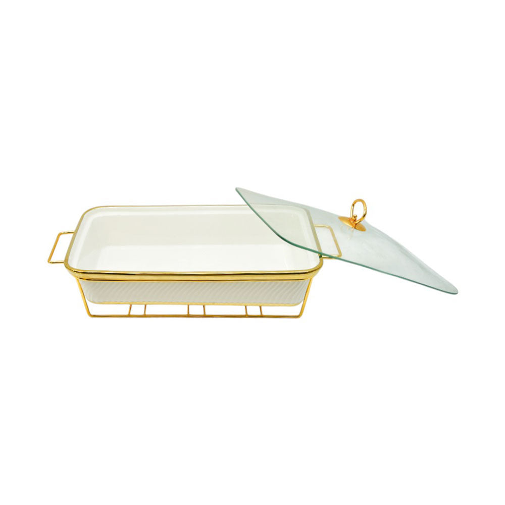 DONGA RECTANGULAR MORE & MORE CX3272A WHITE Default Title - MamasJan Crockery