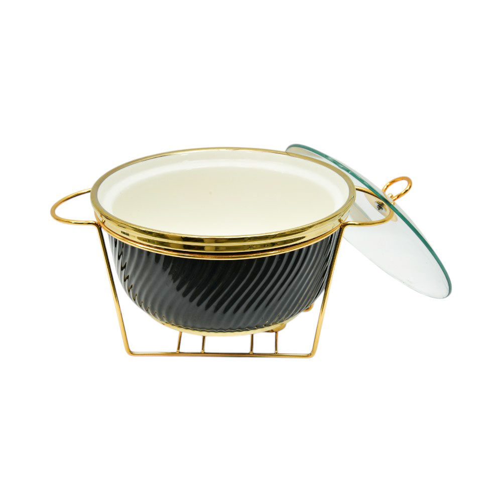 DONGA ROUND MORE & MORE CX3178A BLACK Default Title - MamasJan Crockery