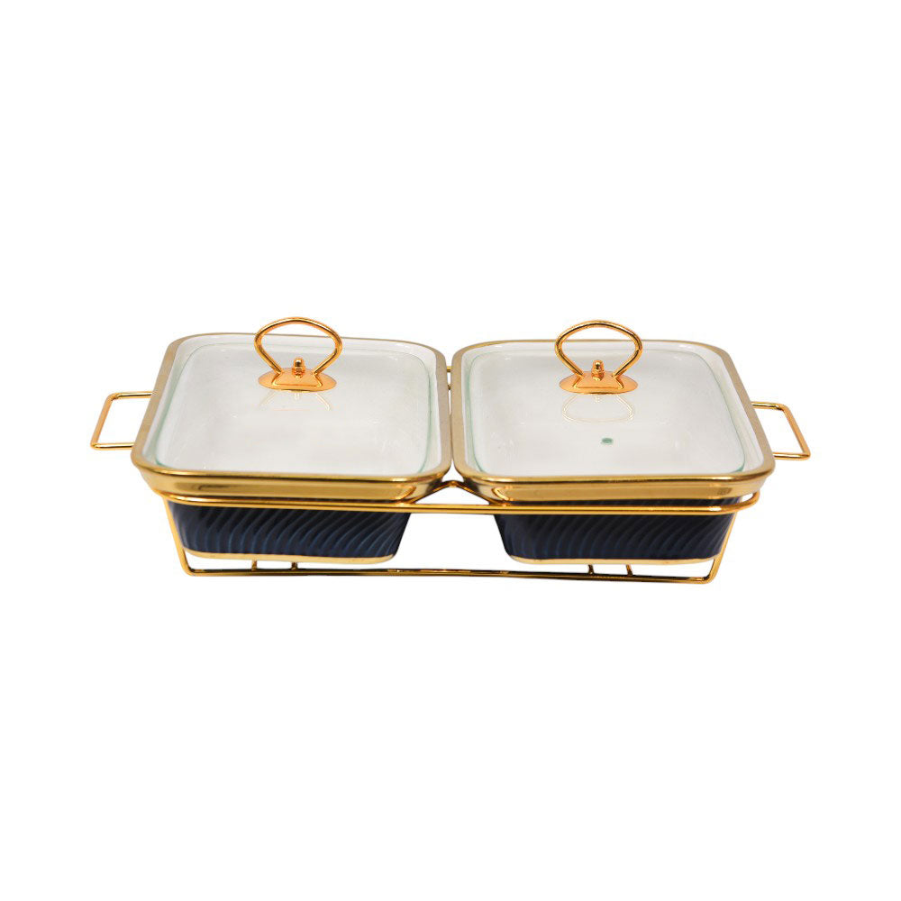 DONGA RECTANGULAR MORE & MORE 2IN1 CX3270A-2 BLUE Default Title - MamasJan Crockery