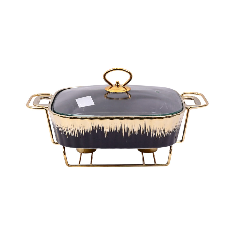 DONGA PORCELAIN SQUARE 13INCH BLACK Default Title - MamasJan Crockery