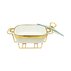 DONGA PORCELAIN SQUARE 11INCH WHITE Default Title - MamasJan Crockery