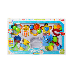 555-4 BABY RATTLE SET 10PC A.I Default Title - MamasJan Toys