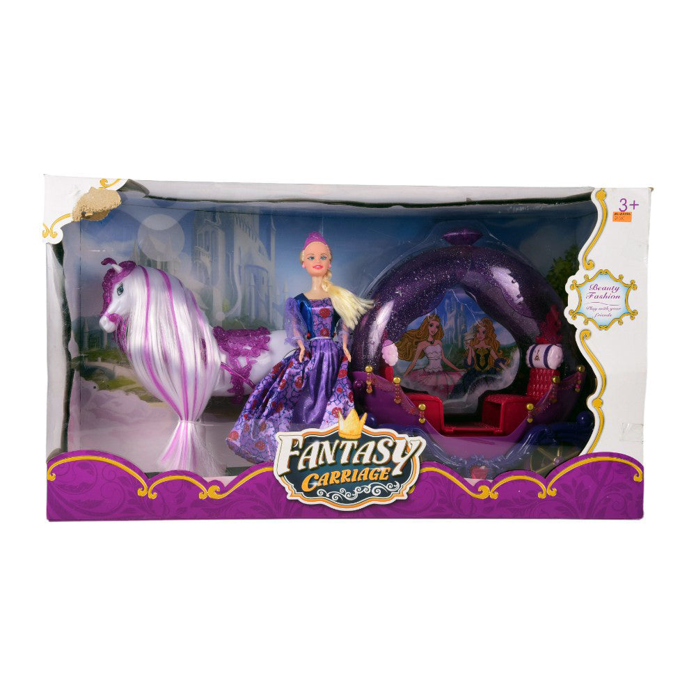 318A FANTASY CARRIAGE DOLL SET D Default Title - MamasJan Toys