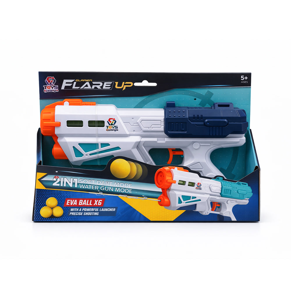 648-51 FLARE UP 2IN1 DART GUN A.I Default Title - MamasJan Toys