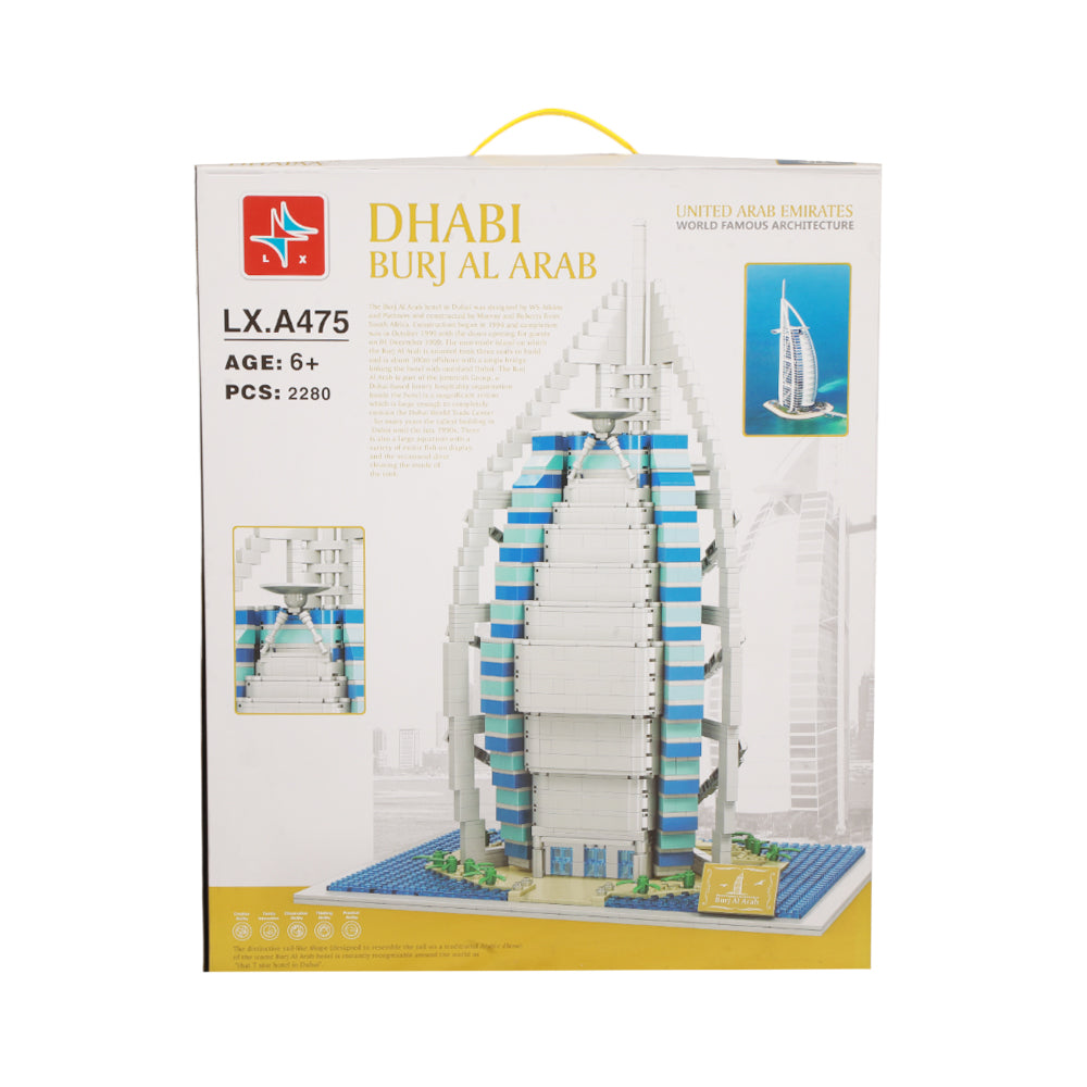 LX.A475 DHABI BURJ AL ARAB BRICKS SET 2280PC IR Default Title - MamasJan Toys