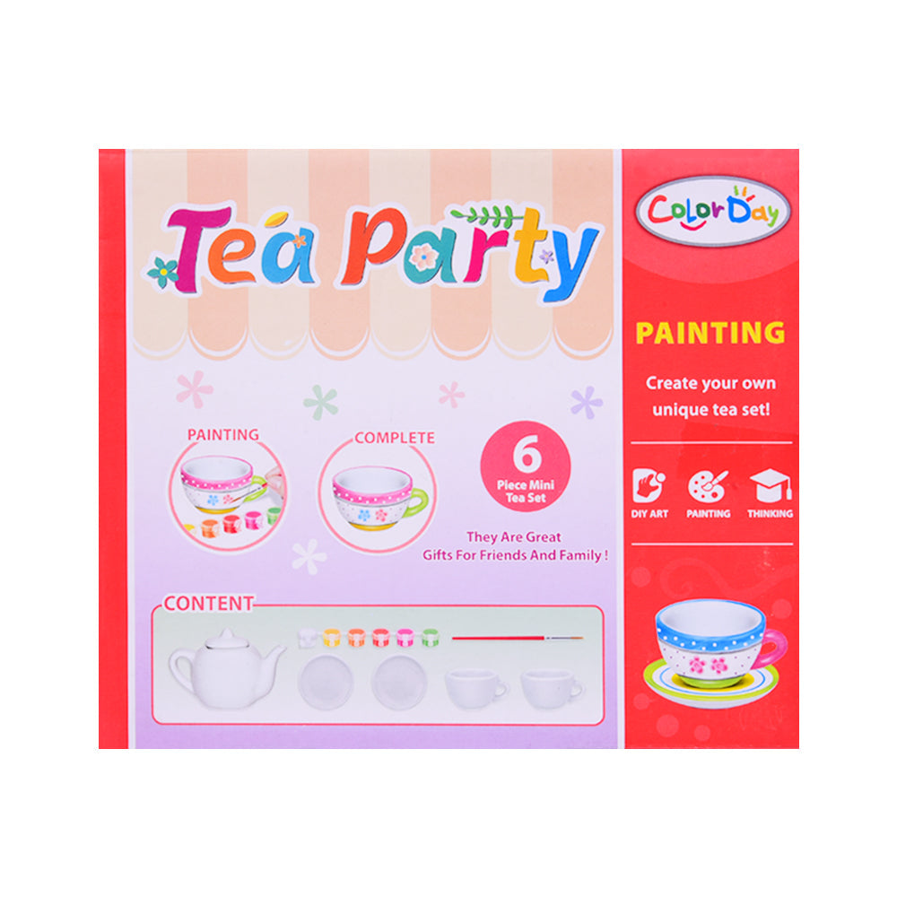 8160 COLOR DAY PAINTING TEA SET A.I Default Title - MamasJan Toys
