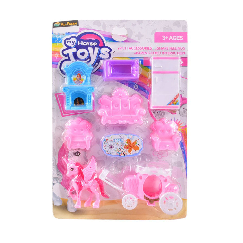 743P MY HORSE FURNITURE SET ON CARD IR Default Title - MamasJan Toys