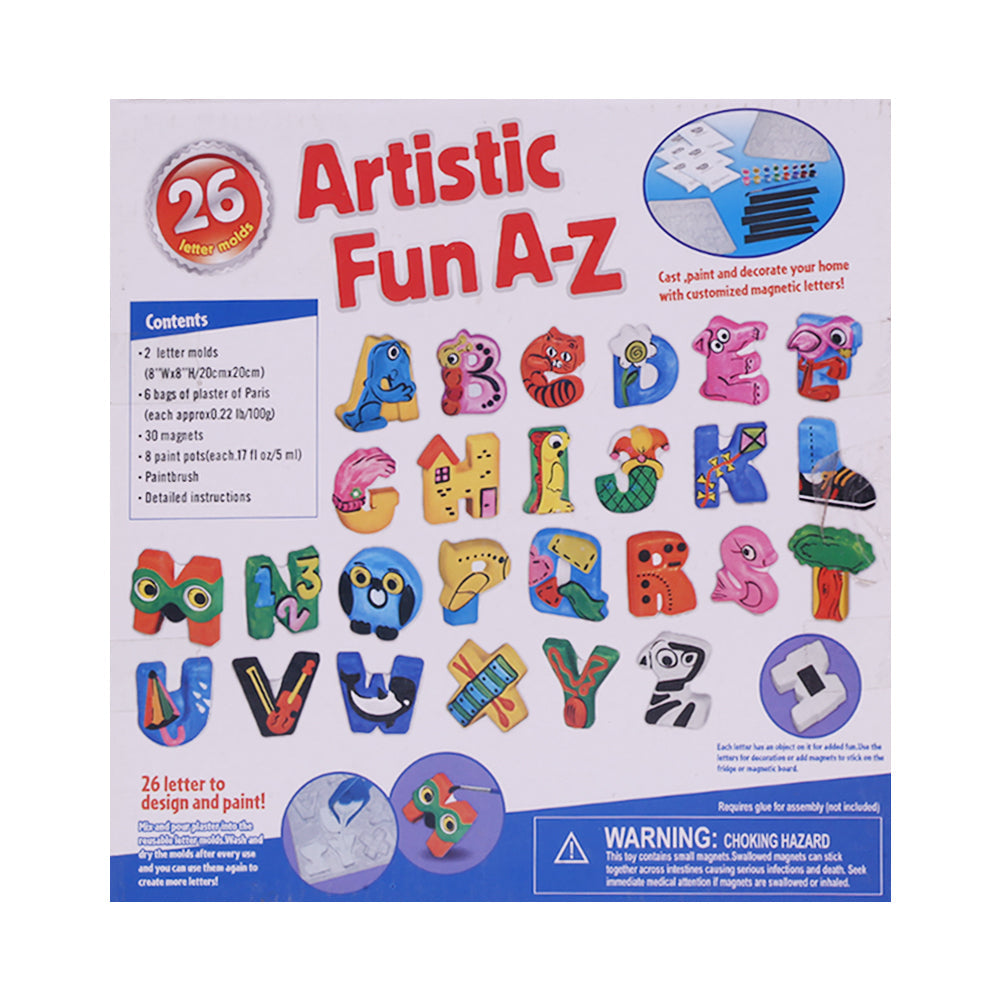 91815 ARTISTIC FUN COLORING SET W 26 LETTER MOLD IR Default Title - MamasJan Toys