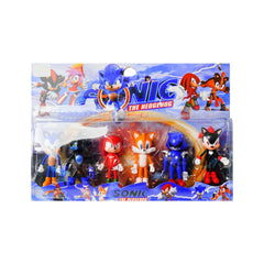 33818 SONIC FIGURE 6PCS SET A.I Default Title - MamasJan Toys