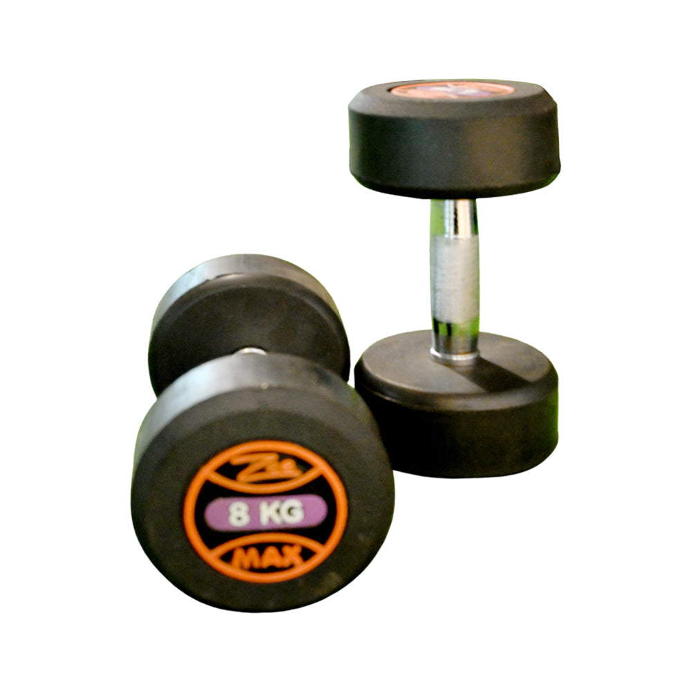 COATED DUMBELLS 8 KG PAIR Default Title - MamasJan Sports & fitness