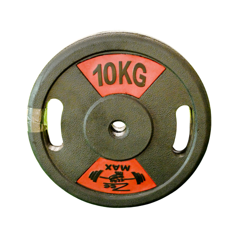 RUB WEIGHT PLATE 10 KG 1PC Default Title - MamasJan Sports & fitness