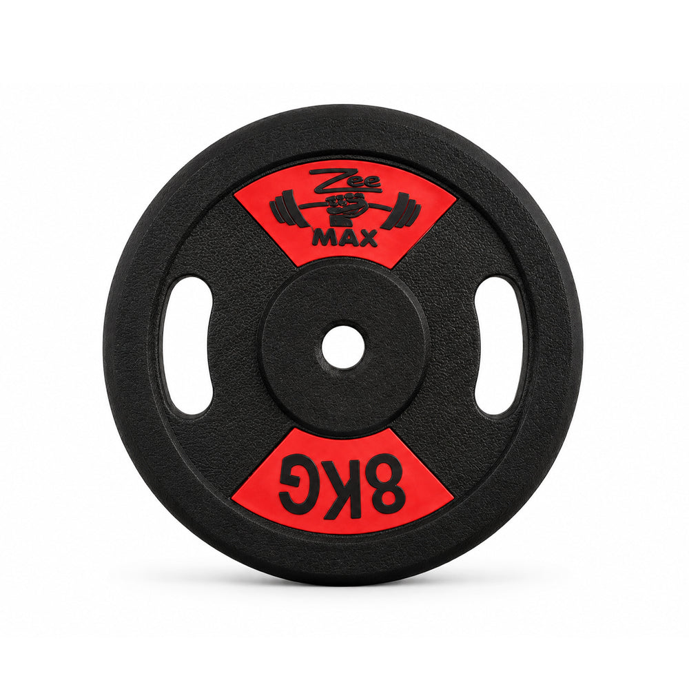 RUB WEIGHT PLATE 8 KG 1PC Default Title - MamasJan Sports & fitness