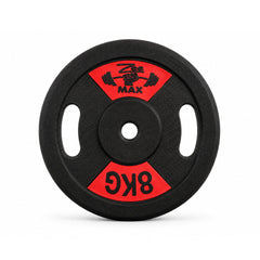 RUB WEIGHT PLATE 8 KG 1PC Default Title - MamasJan Sports & fitness