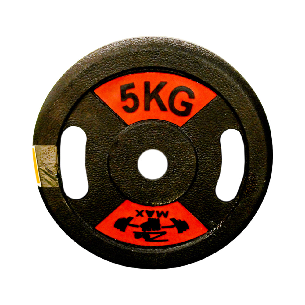 RUB WEIGHT PLATE 5 KG 1PC Default Title - MamasJan Sports & fitness