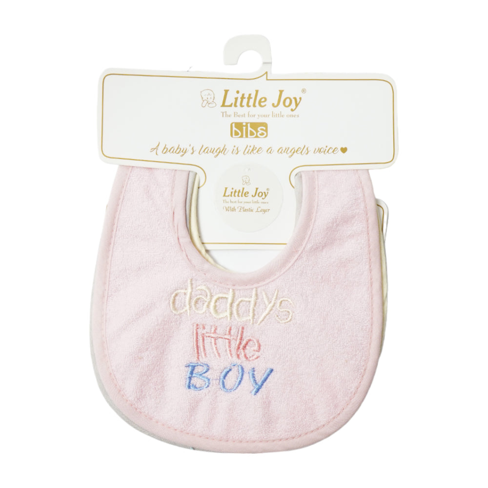 BABY BIB STICK-ON EMB 3PC PACK MS-23 SMALL BSKES-67 Default Title - MamasJan KidsWear