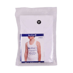 BOYS S/L VEST 2PC PACK NICE & EASY MZS-23 13-14 YEAR HC-009 Default Title - MamasJan KidsWear