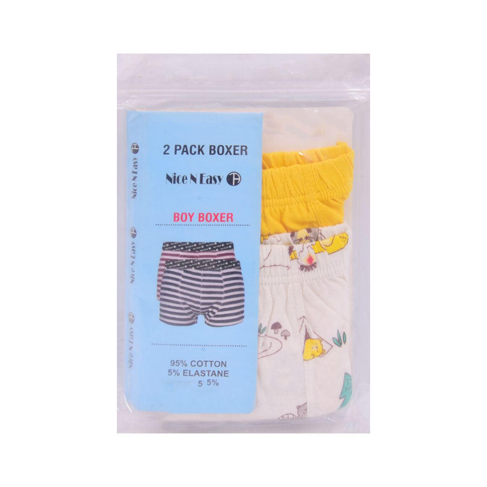 BOYS BOXER 2PC PACK NICE & EASY MZS-23 7-8 YEAR HC-032 Default Title - MamasJan KidsWear