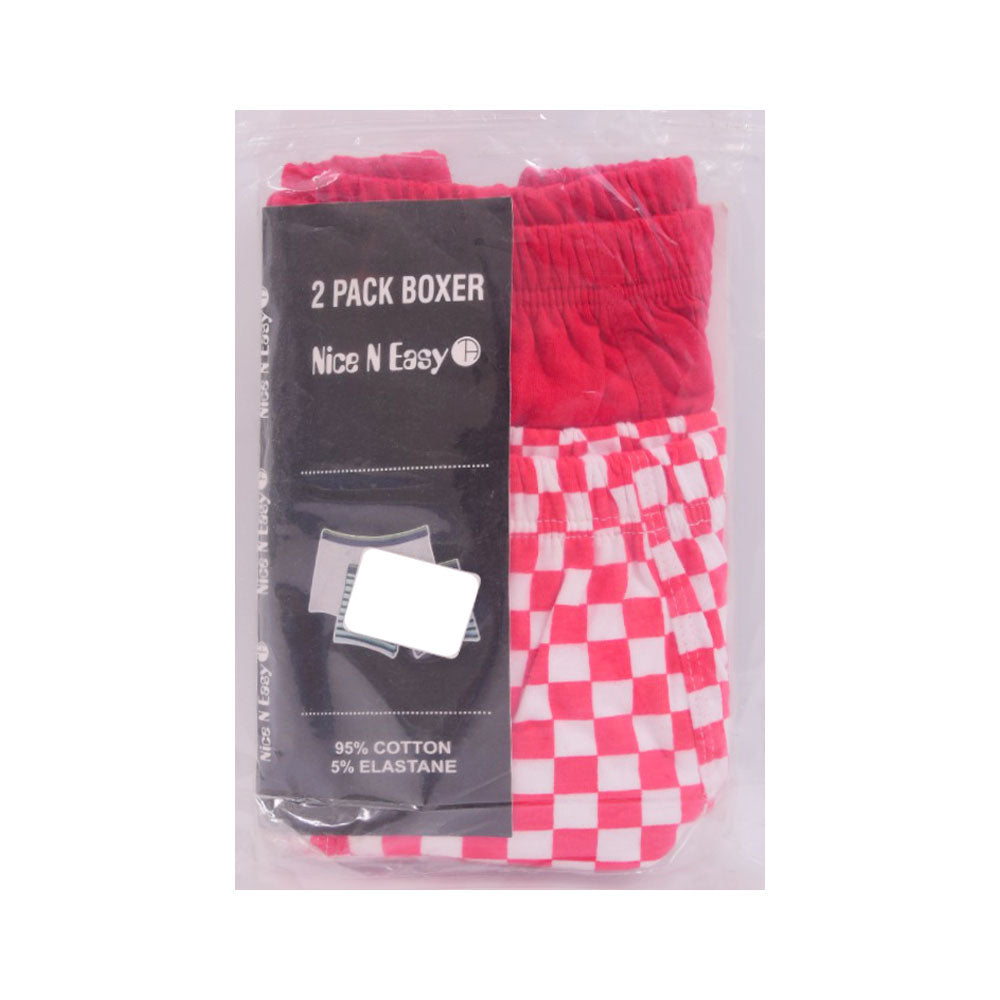 BOYS BOXER 2PC PACK NICE & EASY MZS-23 13-14 YEAR HC-032 Default Title - MamasJan KidsWear