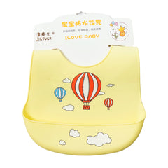 BABY PLASTIC SILICONE BIB MDW-23 CHI 8065 Default Title - MamasJan KidsWear