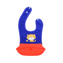 BABY PLASTIC SILICONE BIB MDW-23 CHI 8074 Default Title - MamasJan KidsWear