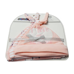 BABY COTTON CAP 3PC SET MDW-23 CHI BH346 Default Title - MamasJan KidsWear