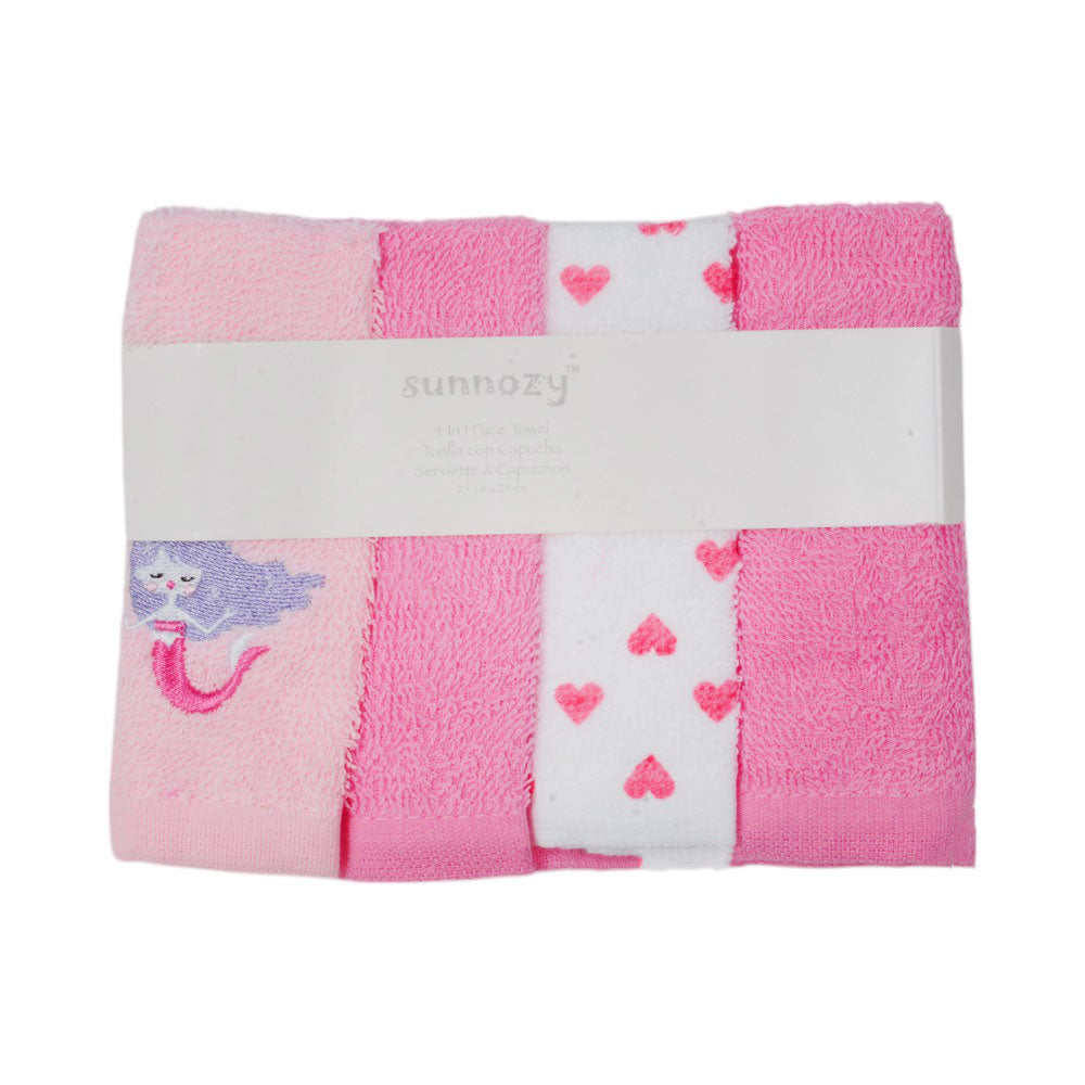 BABY FACE TOWEL 4PC PACK MDW-23 CHI CLTW033-H Default Title - MamasJan KidsWear
