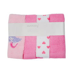 BABY FACE TOWEL 4PC PACK MDW-23 CHI CLTW033-H Default Title - MamasJan KidsWear